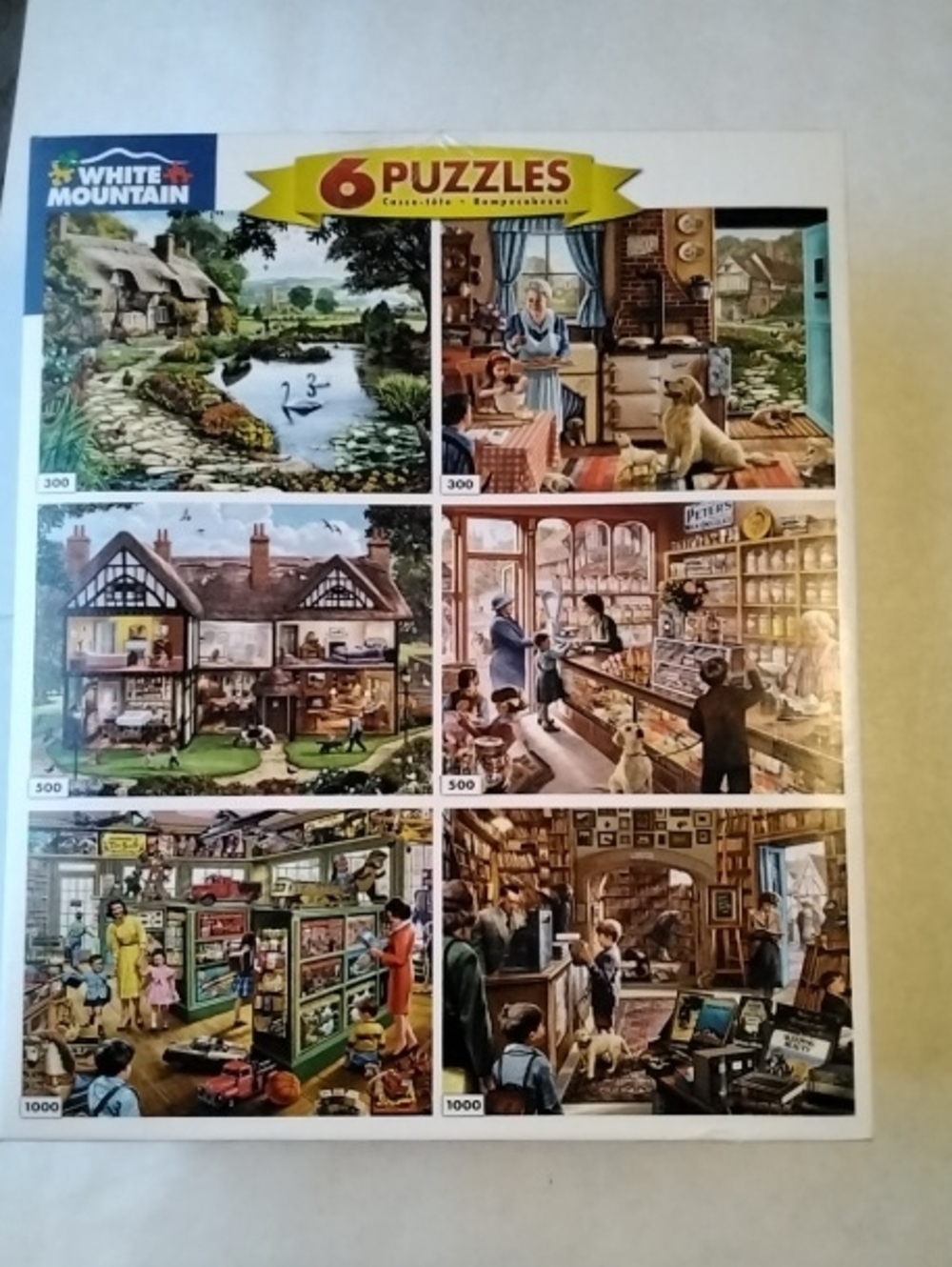White Mountain 6 Pack Jigsaw Puzzles